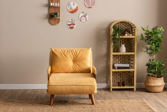Atelier Del Sofa Cosmo Single - Amarillo Mostaza